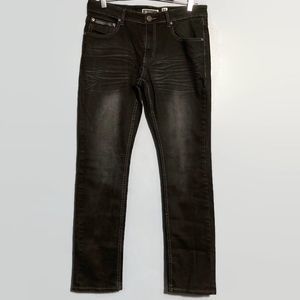 INC International Concepts Mens Black Slim Straight Jeans
